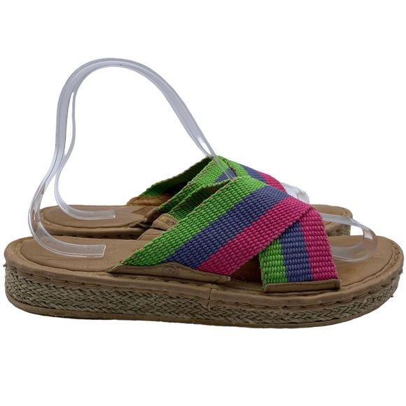 Born Sandals Drilles Espadrille Slide Sandal Cushioned Comfort Size 8 - Picture 3 of 14